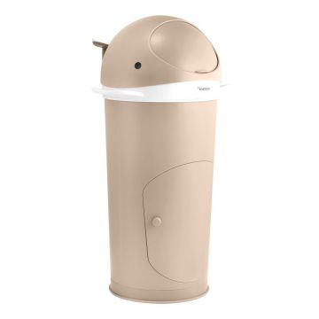 Coș de gunoi bej pentru scutece din plastic 25 l Whale – Kindsgut
