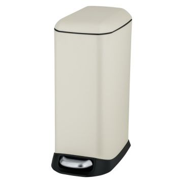 Coș de gunoi crem cu pedală din oțel 12 l Design – Wenko Coș de gunoi crem cu pedală din oțel 12 l Design – Wenko