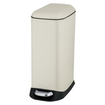 Coș de gunoi crem cu pedală din oțel 20 l Design – Wenko Coș de gunoi crem cu pedală din oțel 20 l Design – Wenko