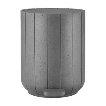 Coș de gunoi gri cu pedală din polirășină 3 l Kua – Blomus