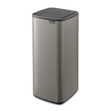 Coș de gunoi gri cu senzori de atingere din oțel 30 l Bo Touch – Brabantia
