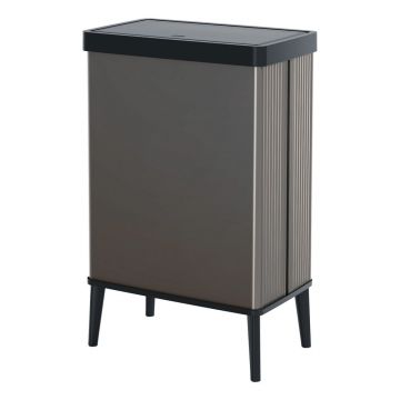 Coș de gunoi gri cu senzori de atingere din plastic reciclat 54 l Verto High – Curver Coș de gunoi gri cu senzori de atingere din plastic reciclat 54 l Verto High – Curver