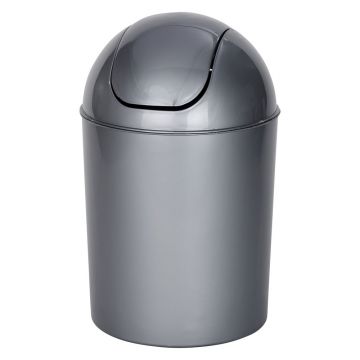 Coș de gunoi gri din plastic 6 l Economic – Wenko Coș de gunoi gri din plastic 6 l Economic – Wenko