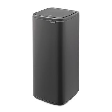 Coș de gunoi gri închis cu senzori de atingere din oțel 30 l Bo Touch – Brabantia