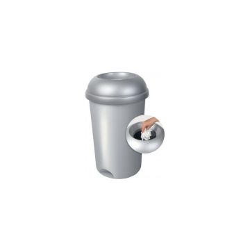 Coș de gunoi gri pentru reciclare din plastic 50 l – Addis Coș de gunoi gri pentru reciclare din plastic 50 l – Addis