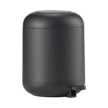 Coș de gunoi negru cu pedală din plastic 4 l Sensu – Zone Coș de gunoi negru cu pedală din plastic 4 l Sensu – Zone