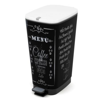 Coș de gunoi negru cu pedală din plastic 45 l Chic Bin – KIS Coș de gunoi negru cu pedală din plastic 45 l Chic Bin – KIS