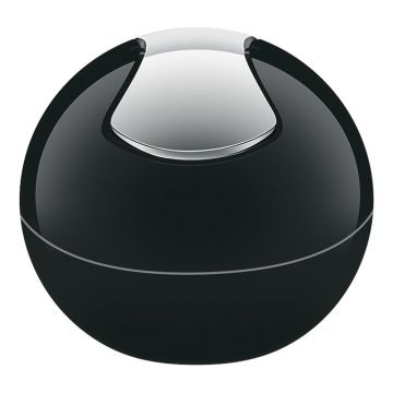Coș de gunoi negru din plastic 1 l Bowl – Spirella Coș de gunoi negru din plastic 1 l Bowl – Spirella