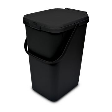 Coș de gunoi negru din plastic 18 l – Addis Coș de gunoi negru din plastic 18 l – Addis