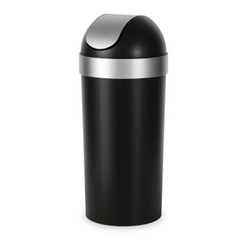 Coș de gunoi negru din plastic 62 l Venti – Umbra Coș de gunoi negru din plastic 62 l Venti – Umbra