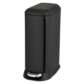 Coș de gunoi negru mat cu pedală din oțel 20 l Design – Wenko Coș de gunoi negru mat cu pedală din oțel 20 l Design – Wenko
