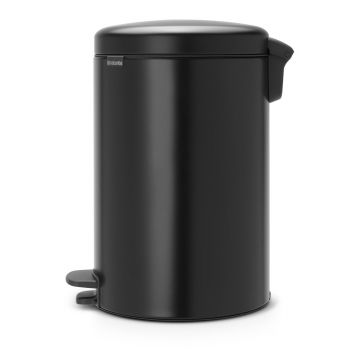 Coș de gunoi negru mat cu pedală din oțel 20 l NewIcon – Brabantia Coș de gunoi negru mat cu pedală din oțel 20 l NewIcon – Brabantia