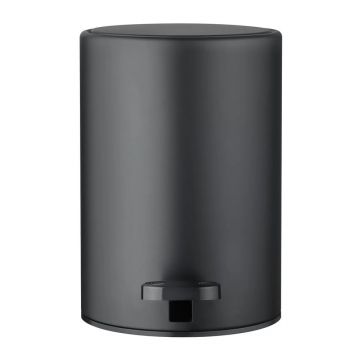 Coș de gunoi negru mat cu pedală din oțel 3 l Modo – Blomus Coș de gunoi negru mat cu pedală din oțel 3 l Modo – Blomus