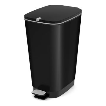 Coș de gunoi negru mat cu pedală din plastic 45 l Chic Bin – KIS Coș de gunoi negru mat cu pedală din plastic 45 l Chic Bin – KIS