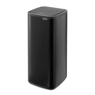 Coș de gunoi negru mat cu senzori de atingere din oțel 30 l Bo Touch – Brabantia