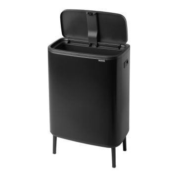 Coș de gunoi negru mat cu senzori de atingere din oțel 60 l Bo Touch Bin Hi – Brabantia Coș de gunoi negru mat cu senzori de atingere din oțel 60 l Bo Touch Bin Hi – Brabantia