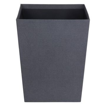 Coș de gunoi negru Sofia Canvas Paper Laminate – Bigso Coș de gunoi negru Sofia Canvas Paper Laminate – Bigso