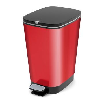Coș de gunoi roșu cu pedală din plastic 25 l Chic Bin – KIS Coș de gunoi roșu cu pedală din plastic 25 l Chic Bin – KIS