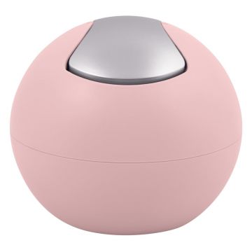 Coș de gunoi roz din plastic 1 l Bowl Matt – Spirella Coș de gunoi roz din plastic 1 l Bowl Matt – Spirella