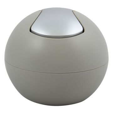 Coș de gunoi taupe din plastic 1 l Bowl Matt – Spirella Coș de gunoi taupe din plastic 1 l Bowl Matt – Spirella