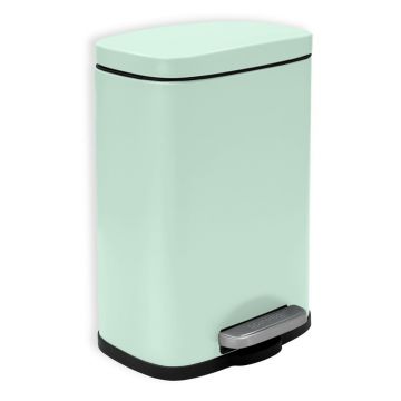Coș de gunoi verde mentă cu pedală din oțel 5 l Akira – Spirella Coș de gunoi verde mentă cu pedală din oțel 5 l Akira – Spirella