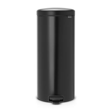 Cos de gunoi cu pedala, Brabantia, NewIcon, 30 L, 38x29.3x67.9 cm, otel, negru mat