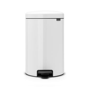 Cos de gunoi cu pedala, Brabantia, NewIcon Metal Bucket, 20 L, 38x29x46.7 cm, otel, alb Cos de gunoi cu pedala, Brabantia, NewIcon Metal Bucket, 20 L, 38x29x46.7 cm, otel, alb
