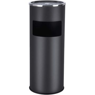 Cos de gunoi cu scrumiera Negru Songmics 60.5 x 24.5 cm