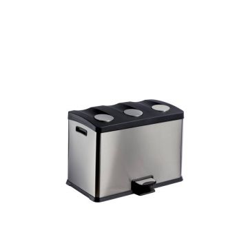 Cos de gunoi din inox 3 in 1 pentru colectare selectiva Cos de gunoi din inox 3 in 1  pentru colectare selectiva Cos de gunoi din inox 3 in 1 pentru colectare selectiva Cos de gunoi din inox 3 in 1  pentru colectare selectiva