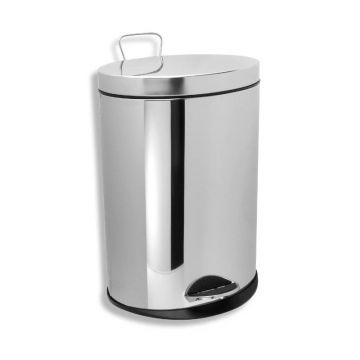 Cos de gunoi, Ferro, 5 litri, crom Cos de gunoi, Ferro, 5 litri, crom