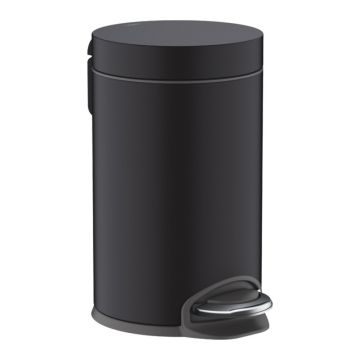 Cos de gunoi, Hansgrohe, AddStoris, cu pedala, 3 litri, negru mat Cos de gunoi, Hansgrohe, AddStoris, cu pedala, 3 litri, negru mat