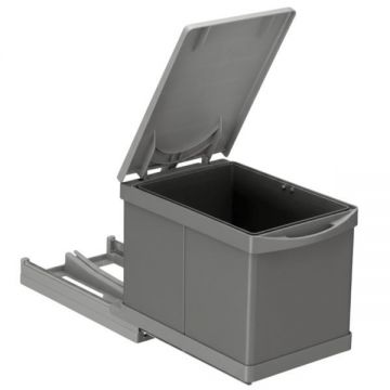 Cos de gunoi incorporabil Pelikan 21750, cu extragere automata, cu un recipient de 12 L, antracit