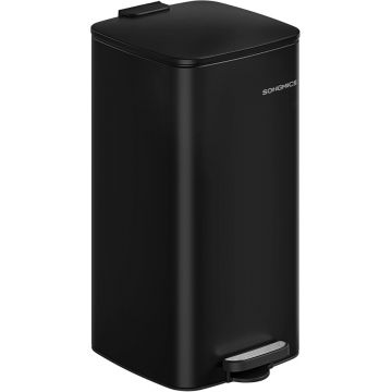 Cos de gunoi Negru Songmics 28.5x34x54.4 cm