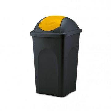 Cos gunoi deseuri selective capac batant 30L galben Cos gunoi deseuri selective capac batant 30L galben