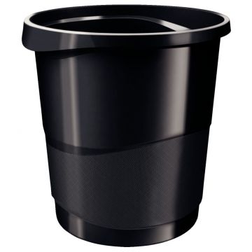 Cos hartie plastic negru 14 L Esselte Europost Vivida Cos hartie plastic negru 14 L Esselte Europost Vivida