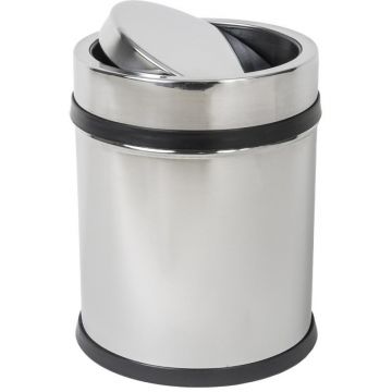 Cos Menajer din Inox, Capac Rotativ, 16 l