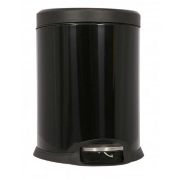 Cos pentru Gunoi, cu Pedala, Negru, Grunberg RY1615