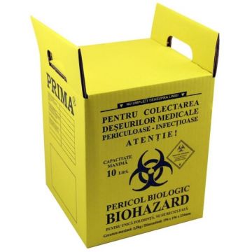 Cutie pentru Incinerarea Deseurilor Medicale, Prima, 10 l