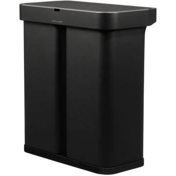 Simplehuman Dual Sensor 58 L (34/24) - oțel negru - Coș fără atingere