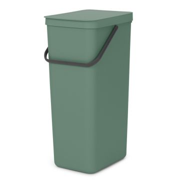 Cos de gunoi, Brabantia, Sort&Go, 40 L, 34.5x26.8x62 cm, polipropilena, verde brad