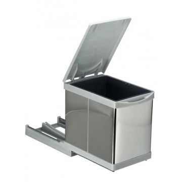 Cos Gunoi Model 21700, 230x385x375 mm, 1 Cuva x16 L, Finisaj Inox